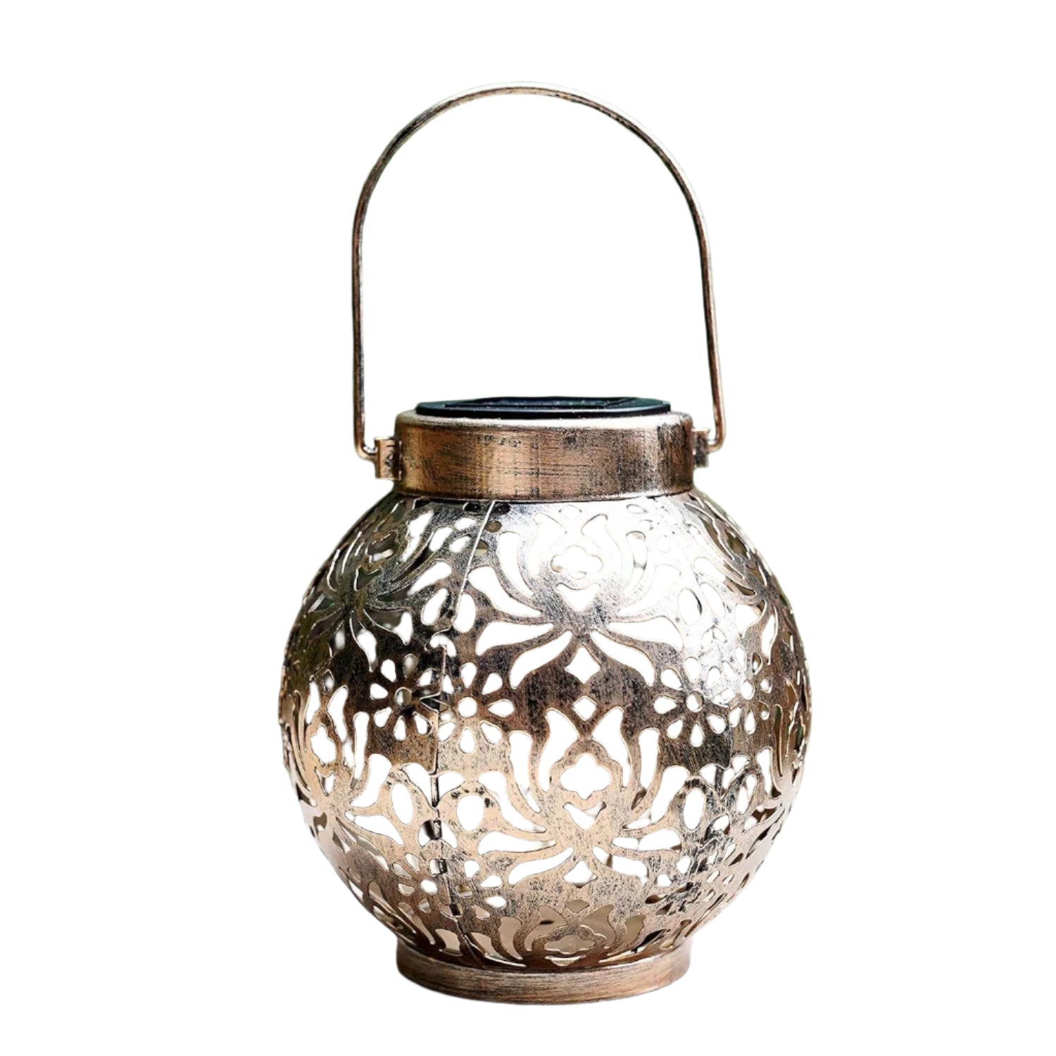 NNETM Solar Metal Lantern Outdoor Garden Decor Light