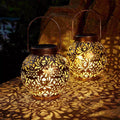 NNETM Solar Metal Lantern Outdoor Garden Decor Light