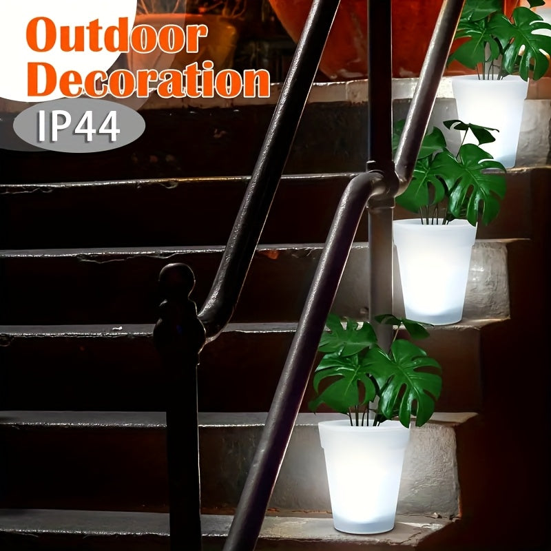 NNETM Outdoor Solar LED Garden Pot Light