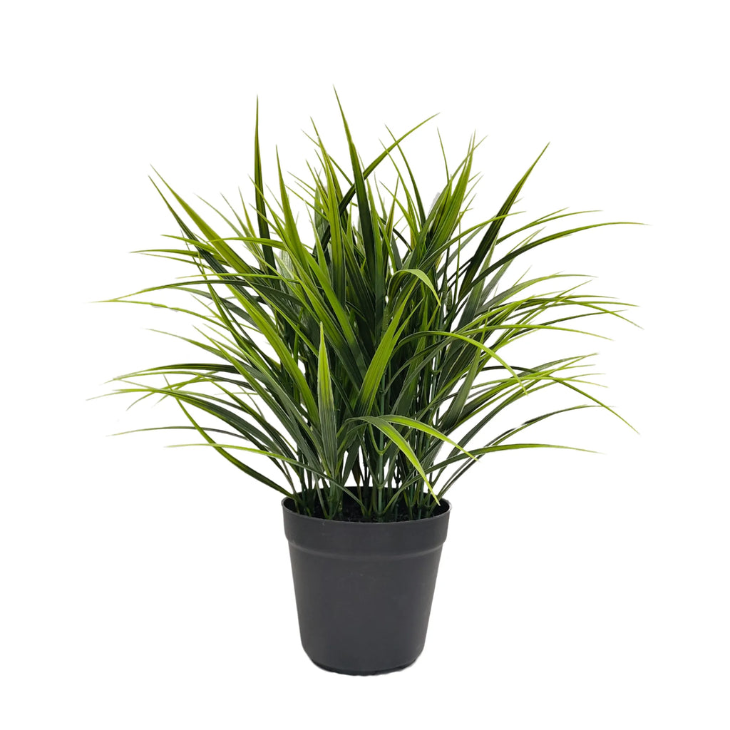 Potted Artificial Grass Plant Dense Green Grass UV Resistant 38cm