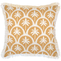 Cushion Cover-Coastal Fringe-Corfu Mustard-60cm x 60cm