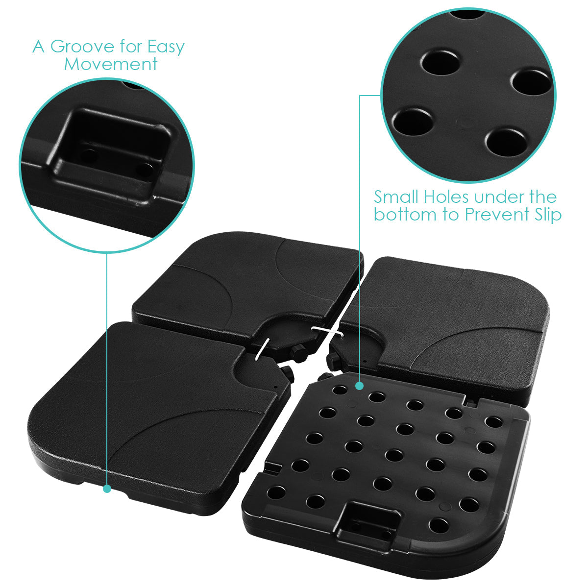 NNECW Outdoor Sun Shade Umbrella Base Stand