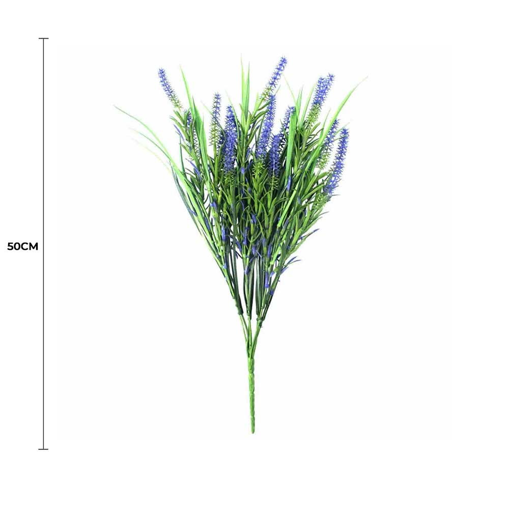 5 Pack Long Stem Purple Lavender Plant 50cm UV Resistant Wall Plant