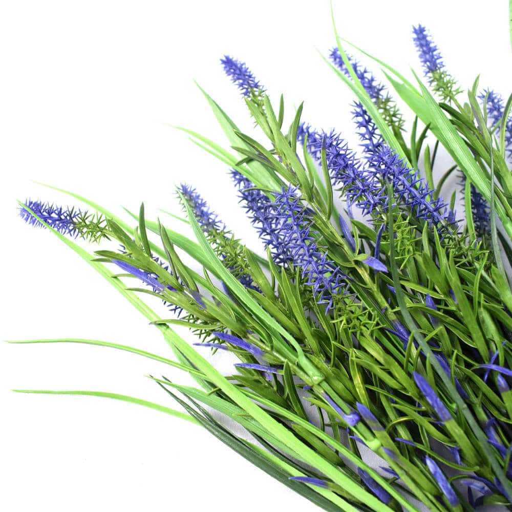 5 Pack Long Stem Purple Lavender Plant 50cm UV Resistant Wall Plant