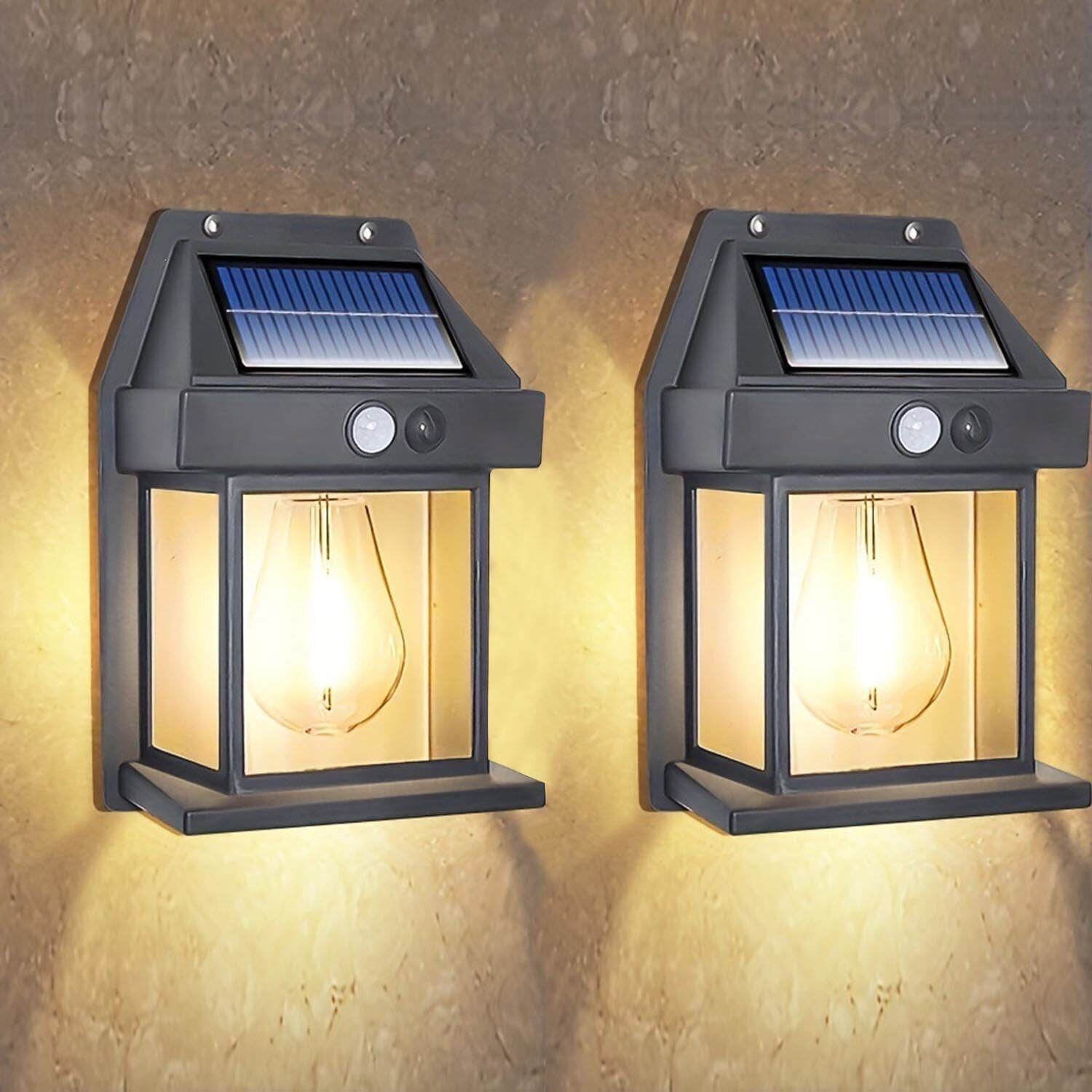 NNETM Solar Motion Sensor LED Lights, Wireless Outdoor Security