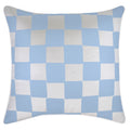 Cushion Cover-With Piping-Check Blue White-60cm x 60cm