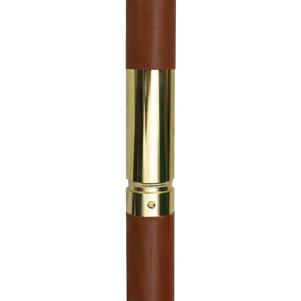 NNEVL Parasol 200x300 cm Wooden Pole Cream White