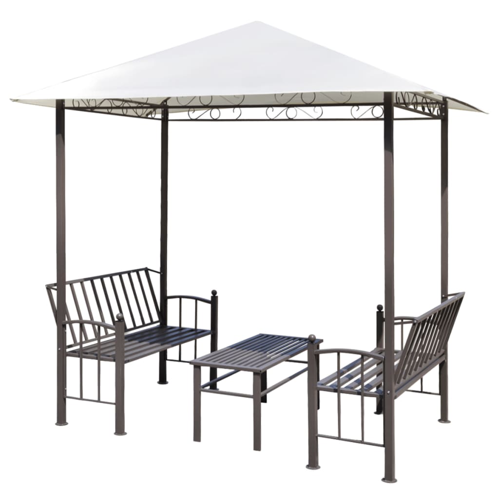 NNEVL Garden Pavilion with Table and Benches 2.5x1.5x2.4 m