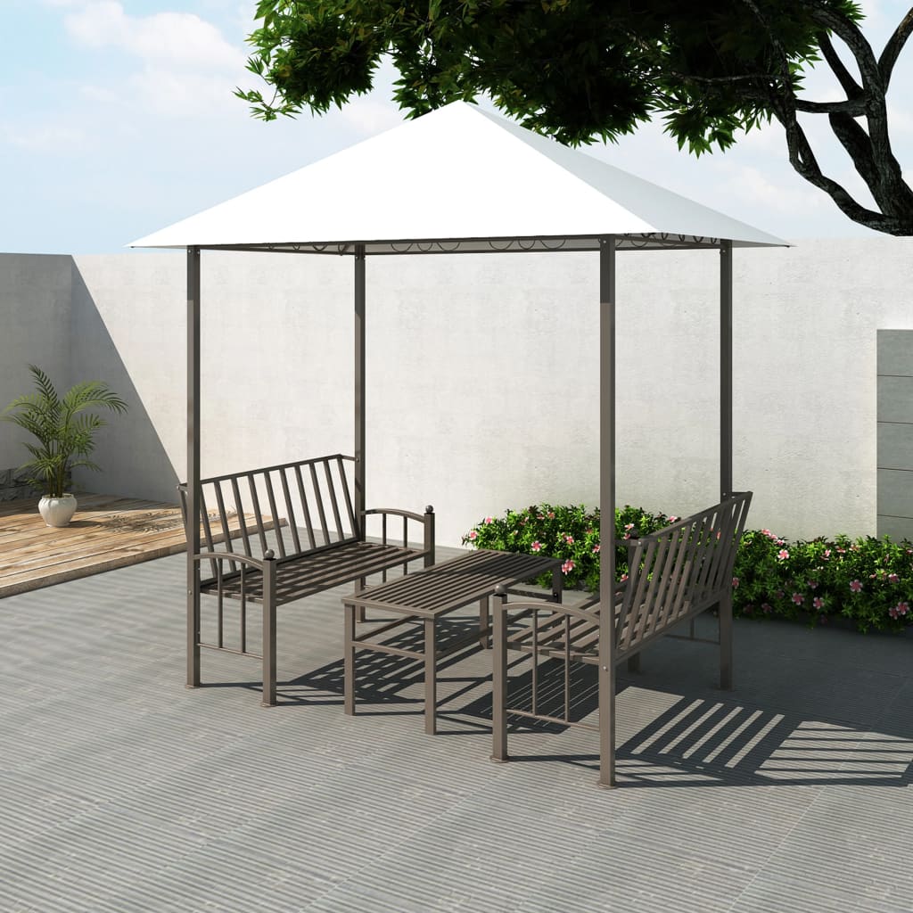NNEVL Garden Pavilion with Table and Benches 2.5x1.5x2.4 m
