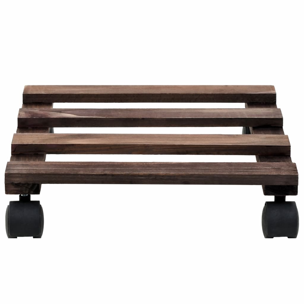 NNEVL Plant Rollers 4 pcs Cedar Wood 25x25 cm