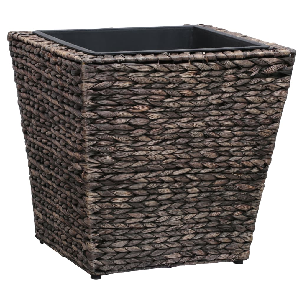 NNEVL Garden Raised Beds 3 pcs Water Hyacinth Brown