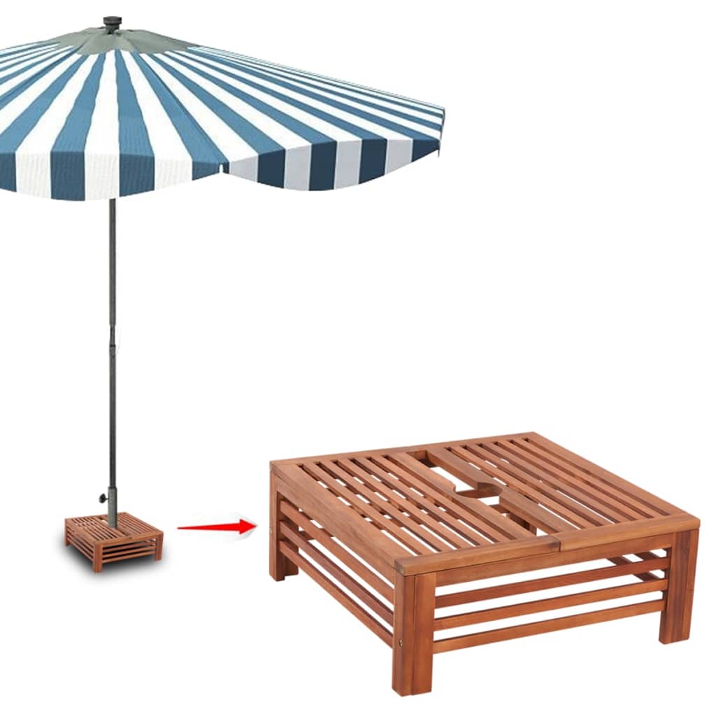 NNEVL Wooden Parasol Stand Cover