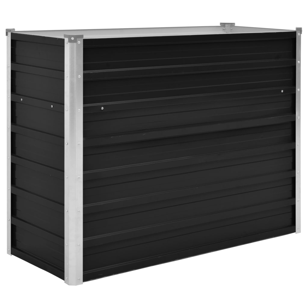 NNEVL Garden Raised Bed Anthracite 100x40x77 cm Galvanised Steel
