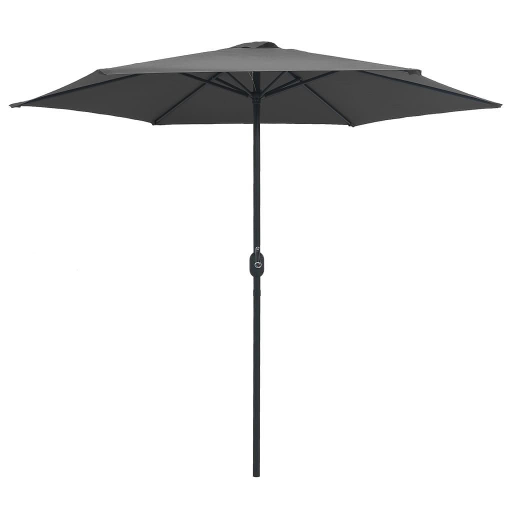 NNEVL Outdoor Parasol with Aluminium Pole 270x246 cm Anthracite