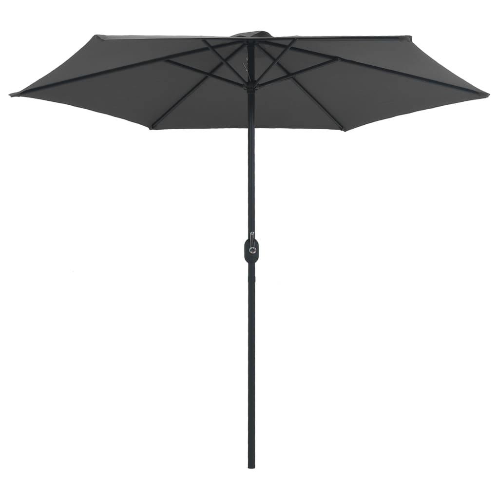 NNEVL Outdoor Parasol with Aluminium Pole 270x246 cm Anthracite