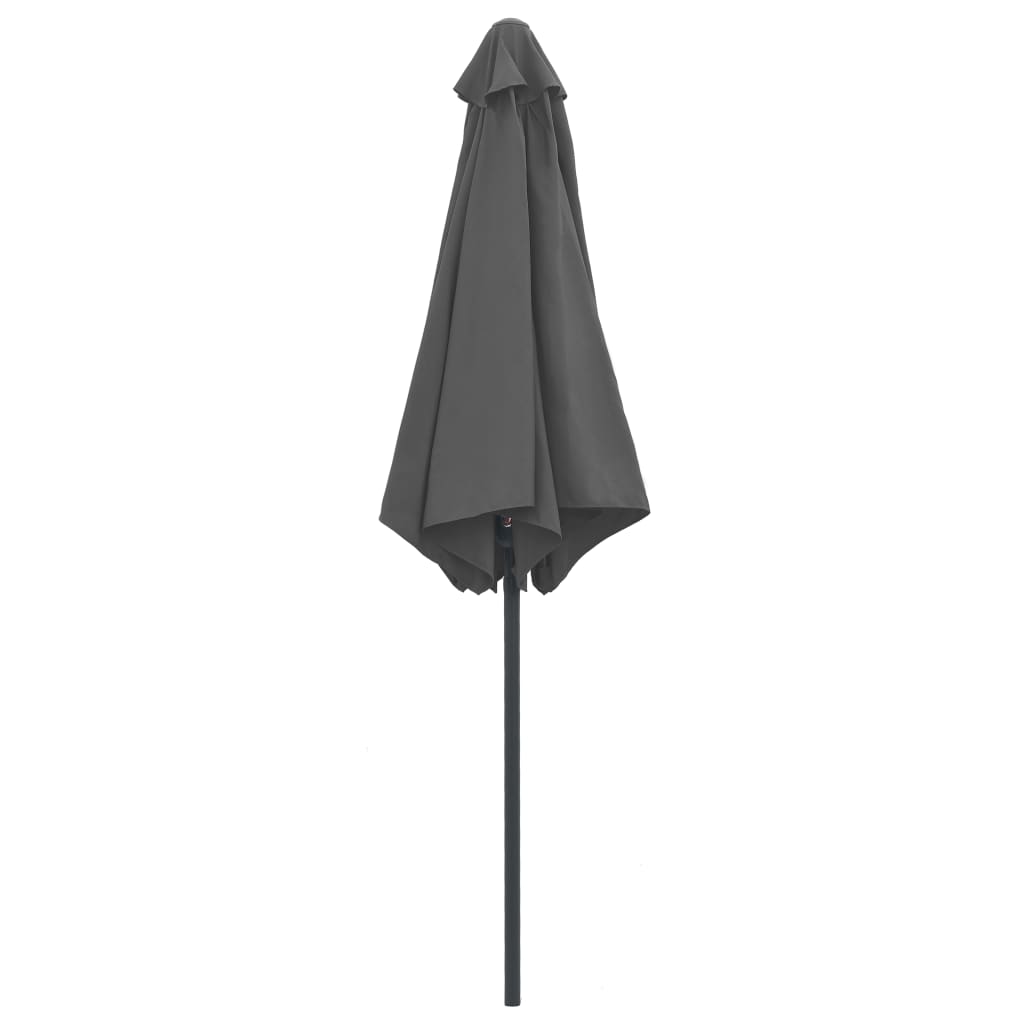 NNEVL Outdoor Parasol with Aluminium Pole 270x246 cm Anthracite