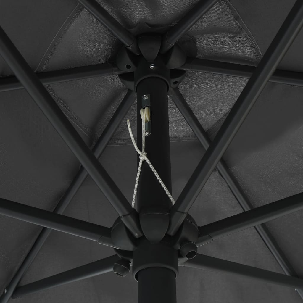 NNEVL Outdoor Parasol with Aluminium Pole 270x246 cm Anthracite