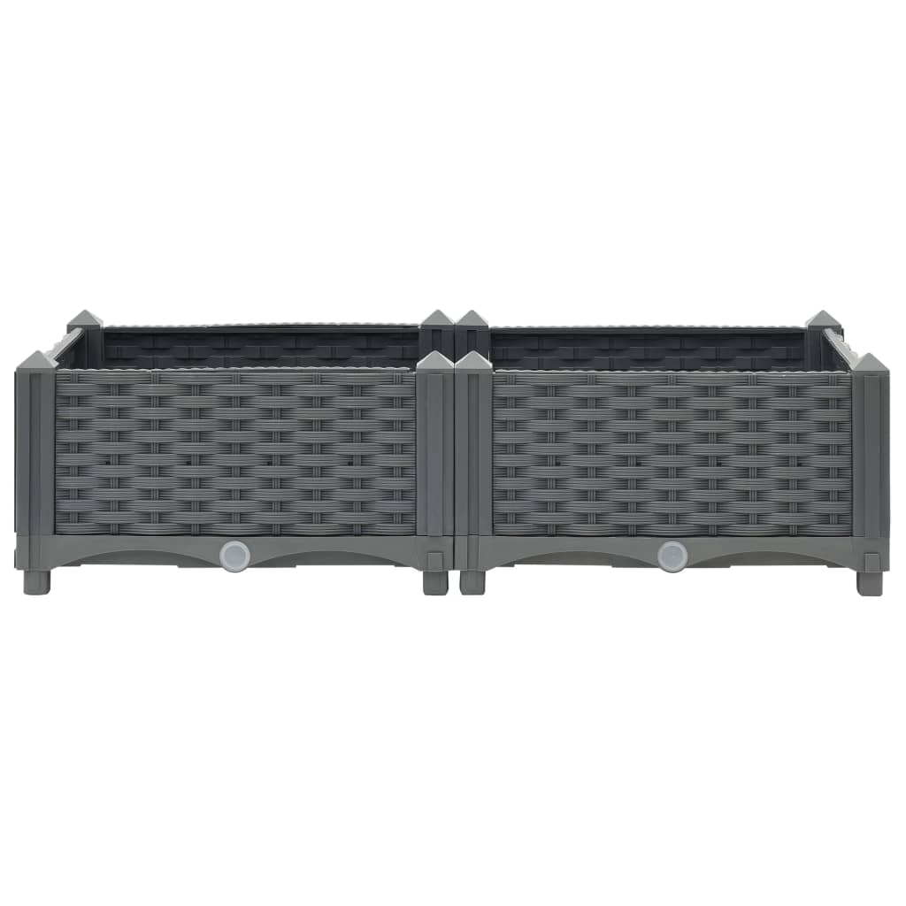 NNEVL Raised Bed 80x40x23 cm Polypropylene