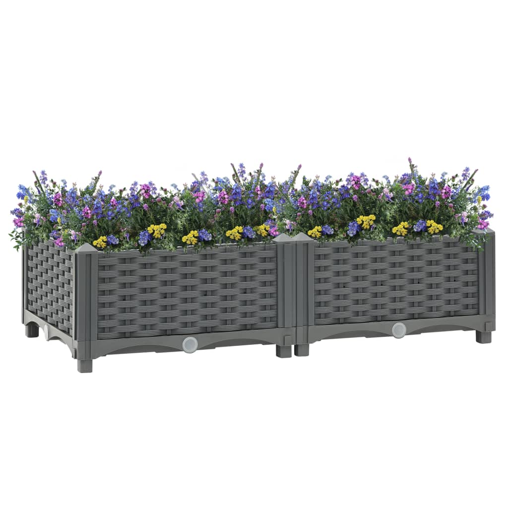 NNEVL Raised Bed 80x40x23 cm Polypropylene