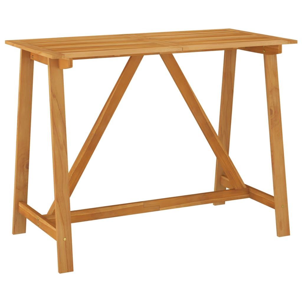 NNEVL 5 Piece Garden Bar Set Brown