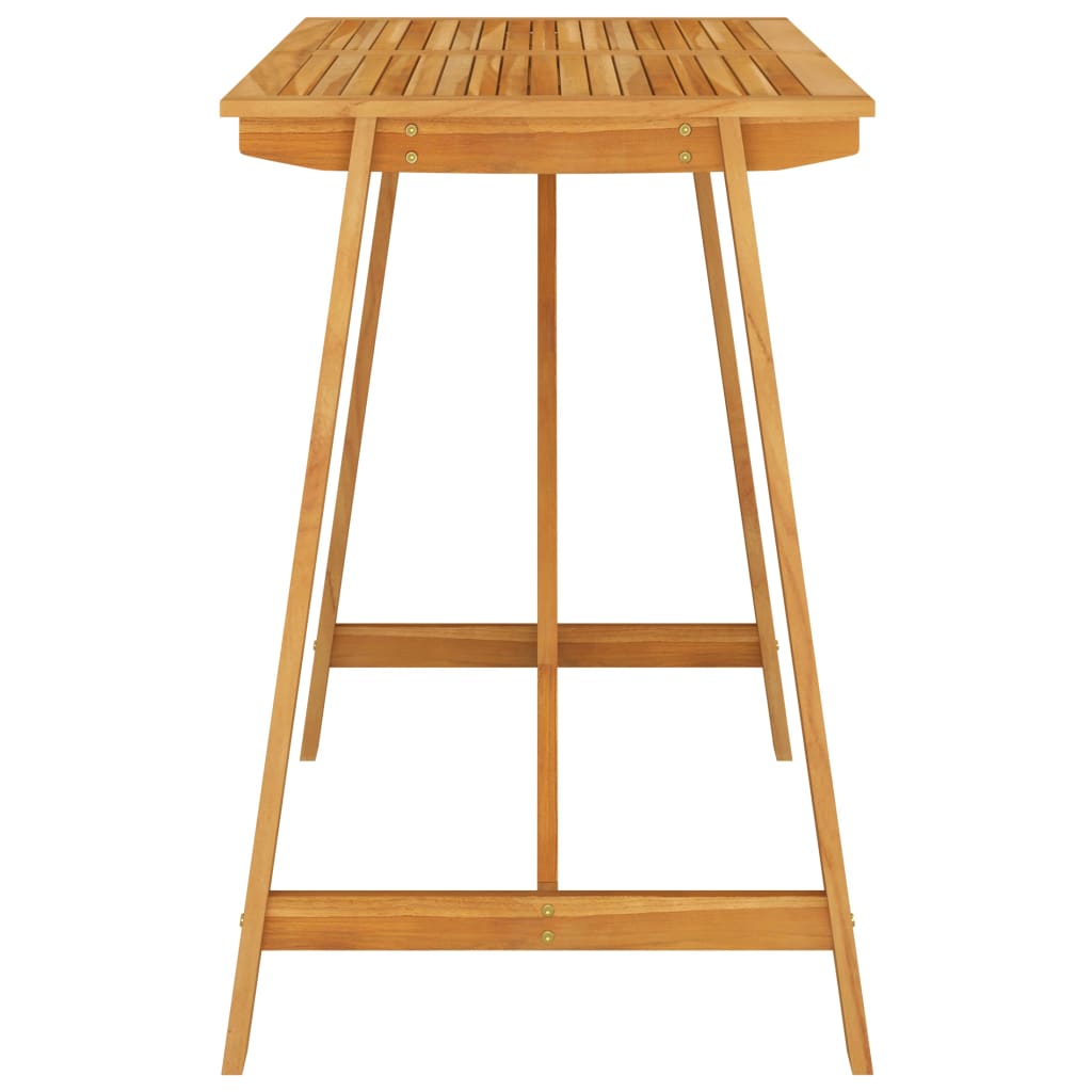 NNEVL 5 Piece Garden Bar Set Brown