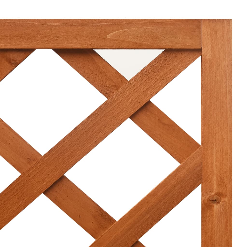 NNEVL Corner Trellis Planter 40x40x150 cm Solid Fir Wood