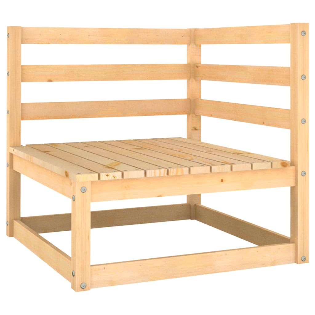 NNEVL 9 Piece Garden Lounge Set Solid Pinewood