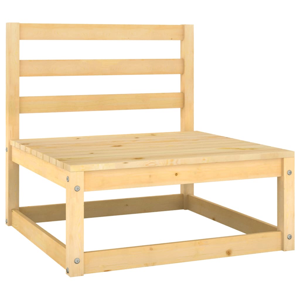 NNEVL 9 Piece Garden Lounge Set Solid Pinewood