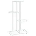 NNEVL 4-Floor Flower Stand 43x22x76 cm White Metal