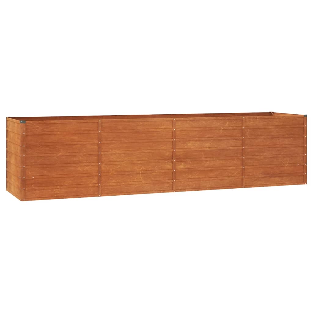 NNEVL Garden Raised Bed Rusty 320x80x77 cm Corten Steel