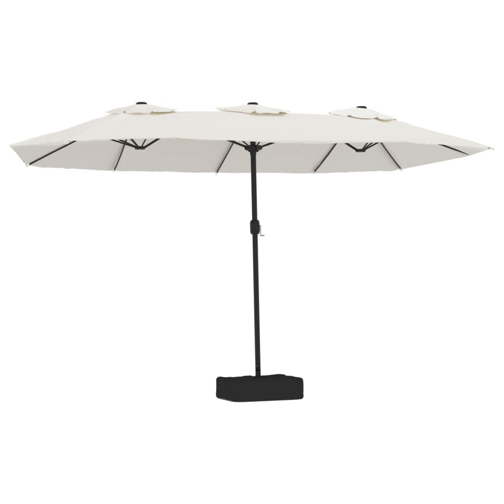 NNEVL Double-Head Parasol Sand White 449x245 cm