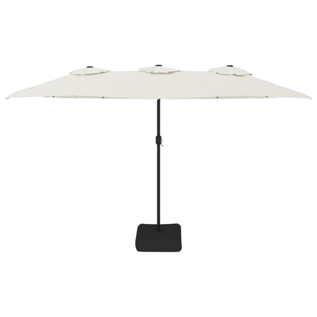 NNEVL Double-Head Parasol Sand White 449x245 cm