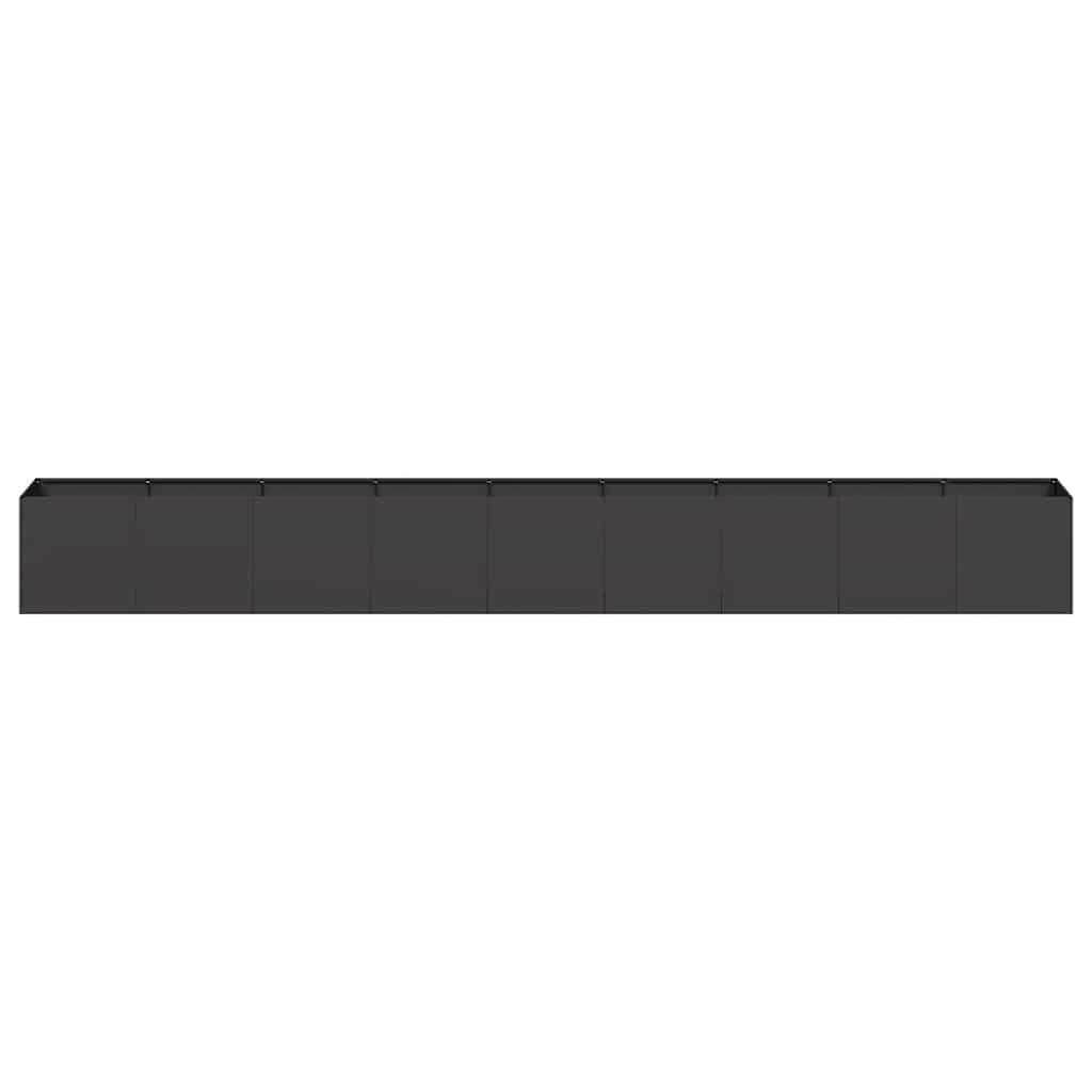 NNEVL Planter Black 360x40x40 cm Cold-rolled Steel