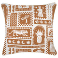 Cushion Cover-With Piping-Naxos Rust-45cm x 45cm