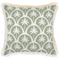 Cushion Cover-Coastal Fringe-Corfu Sage-60cm x 60cm