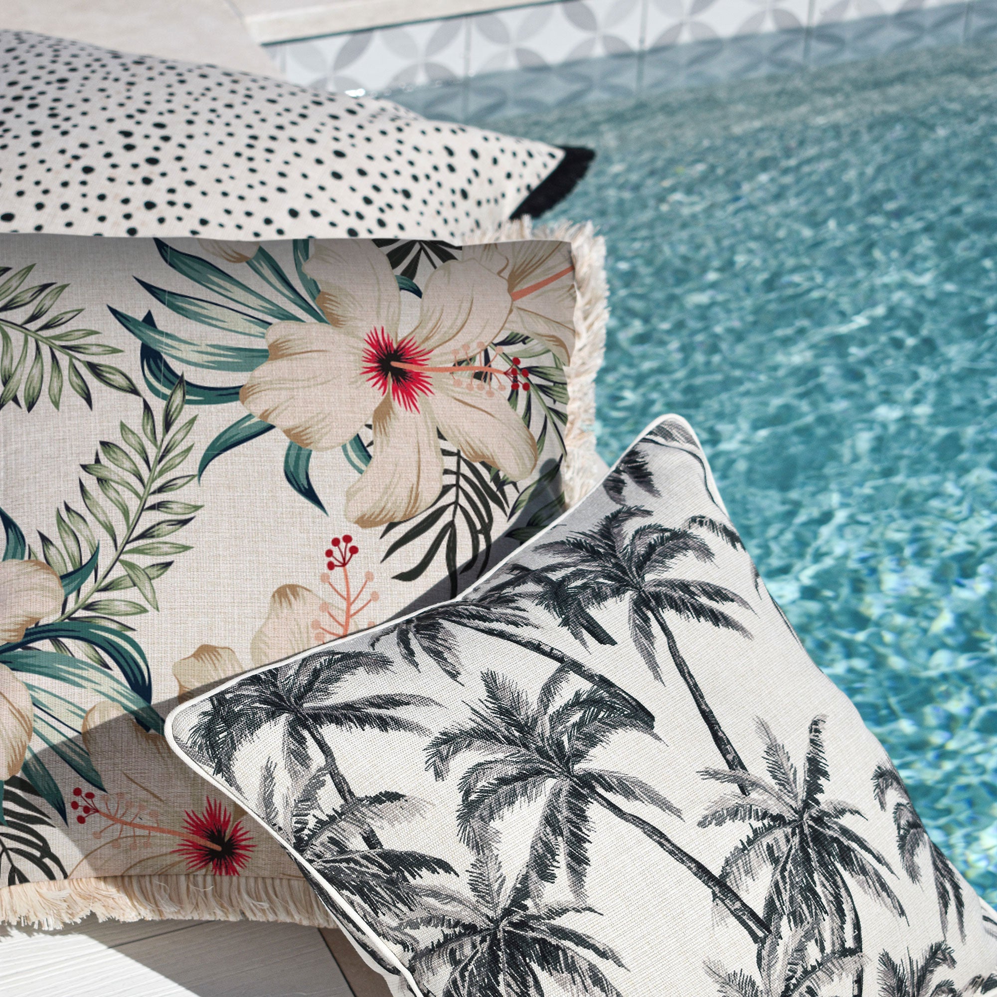 Cushion Cover-Coastal Fringe-Noumea-45cm x 45cm