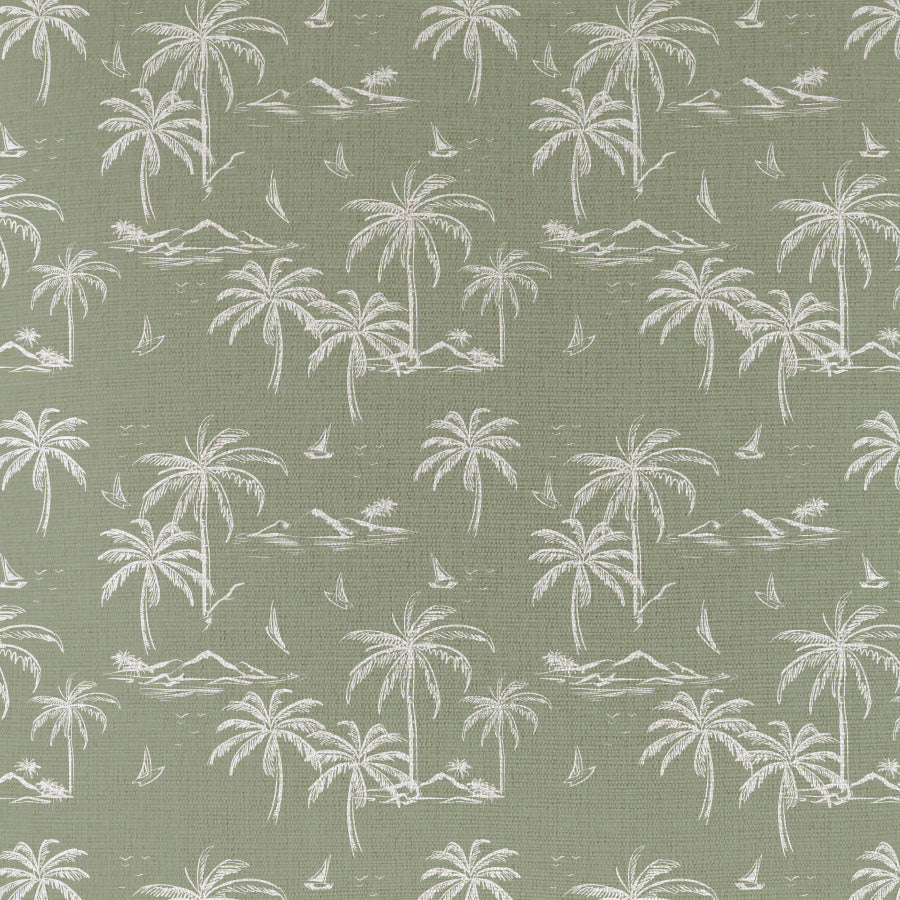 Cushion Cover-Coastal Fringe-Postcards Sage-60cm x 60cm