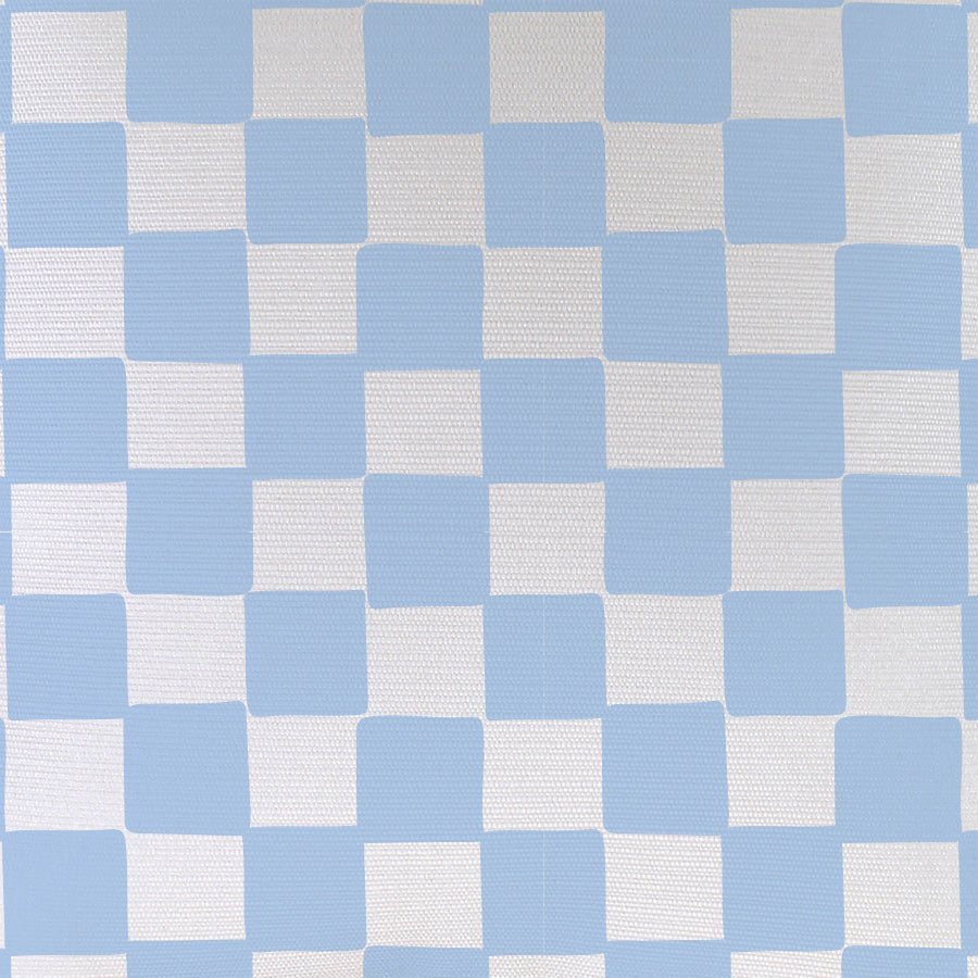 Cushion Cover-With Piping-Check Blue White-60cm x 60cm