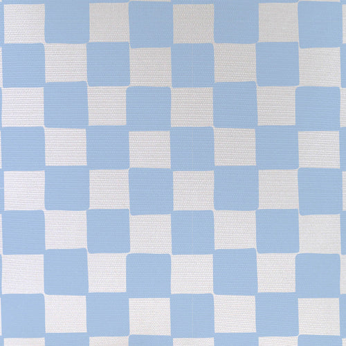 Cushion Cover-With Piping-Check Blue White-60cm x 60cm