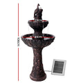 NNEDSZ  Water Solar Fountain Outdoor Bird Bath Peacock Cascading