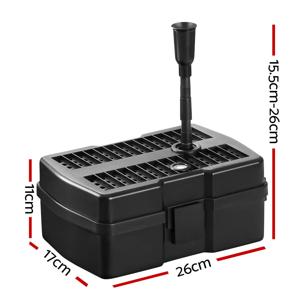 NNEDSZ Solar Pond Pump with Eco Filter Box Water Fountain Kit 5FT
