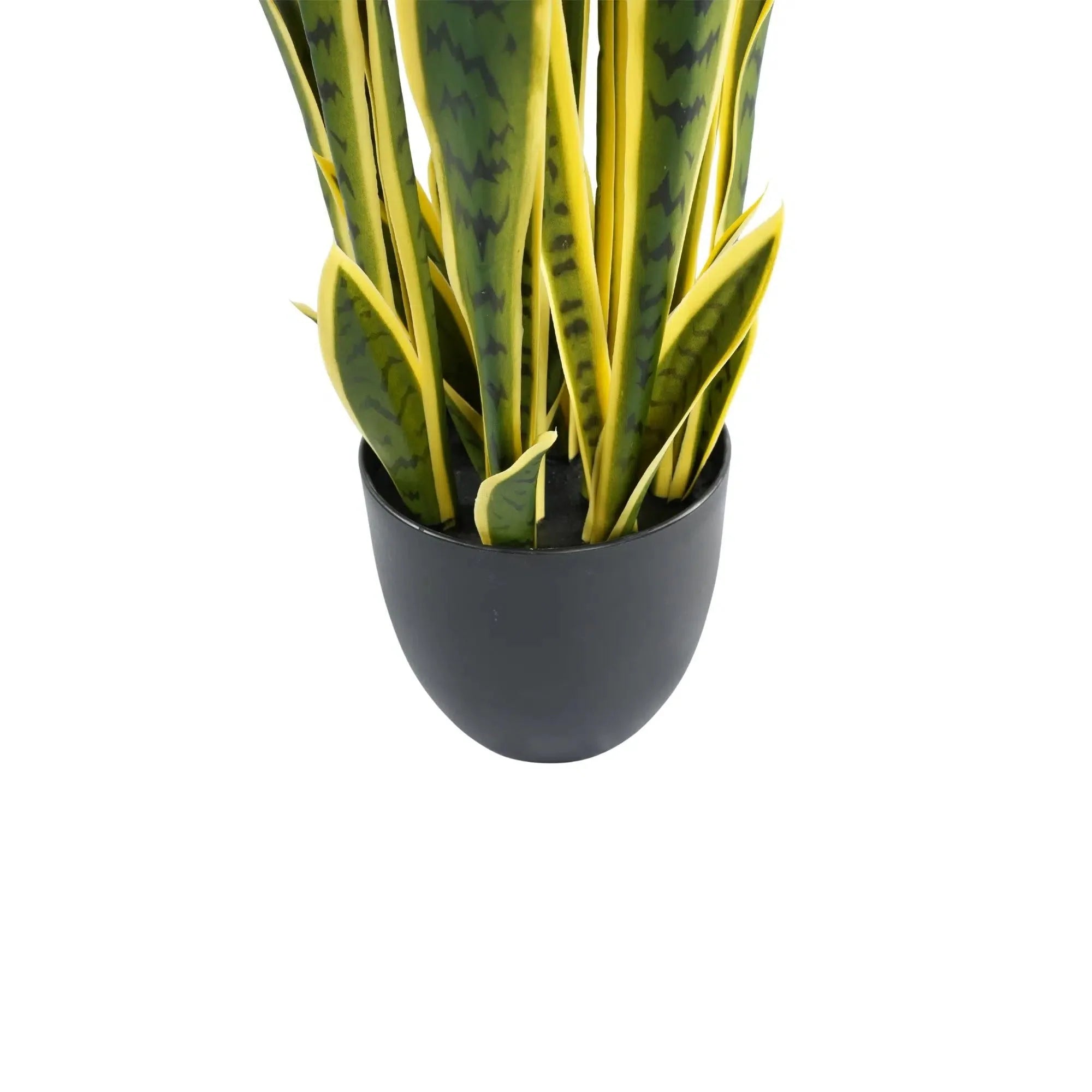 Artificial (faux) Mother in Law Tongue / Yellow Tongue Snake Plant UV Resistant 100CM