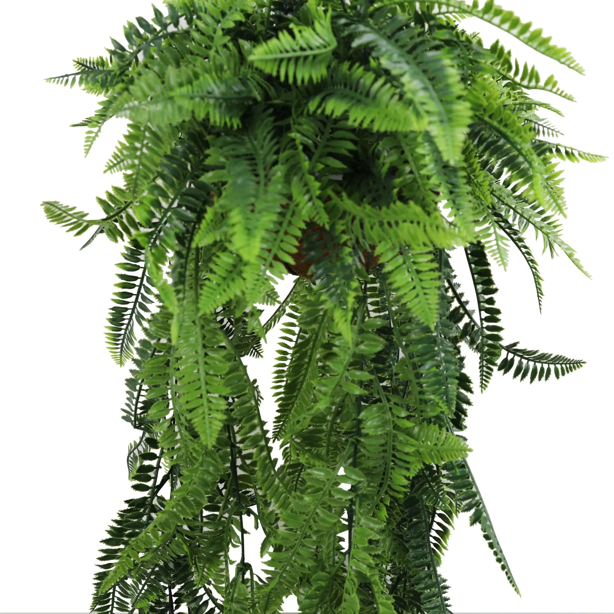 Artificial Lush Fern Hanging Basket UV Resistant (35cm x 125cm)