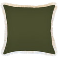 Cushion Cover-Coastal Fringe-Solid Eucalyptus-60cm x 60cm