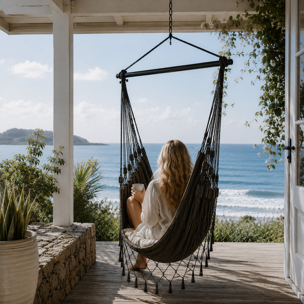 Aruba Hammock Hanging Chair - Charcoal