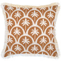 Cushion Cover-Coastal Fringe-Corfu Rust-60cm x 60cm