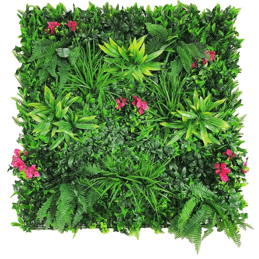 Luxury Flowering Lilac Vertical Garden Green Wall Panel 1m x 1m – SGS UV Resistant
