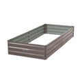 NNEDPE Garden Bed 210 x 90 x 30cm Galvanized Steel - Grey
