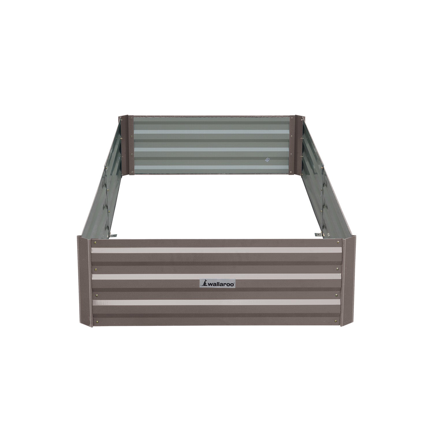NNEDPE Garden Bed 210 x 90 x 30cm Galvanized Steel - Grey