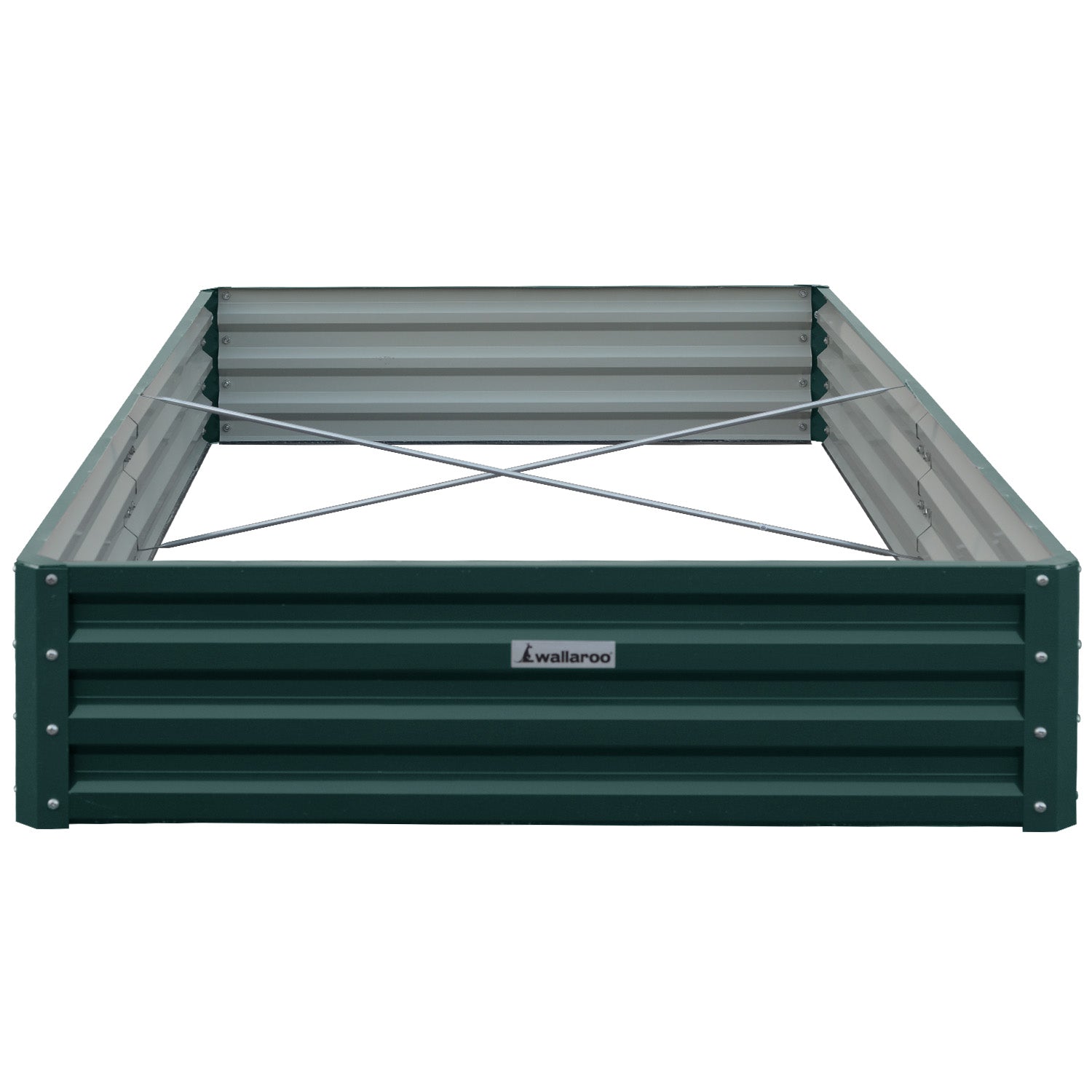 NNEDPE Garden Bed 240 x 120 x 30cm Galvanized Steel - Green